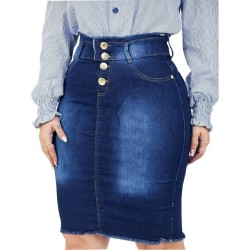 Saia Jeans Moda Feminina Evangelica Kit 3 Peças Variadas