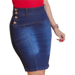 Saia Jeans Moda Feminina Evangelica Kit 3 Peças Variadas