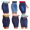 Saia Jeans Moda Feminina Evangelica Kit 3 Peças Variadas