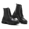 Bota Botinha Coturno Feminina Sola Tratorada Colorida Ziper