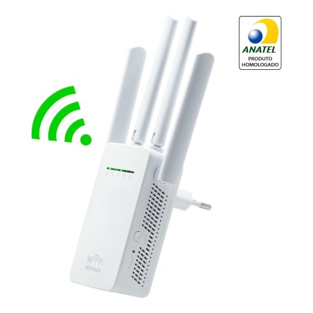 Repetidor Wifi 2800m 4 Antenas Amplificador De Sinal