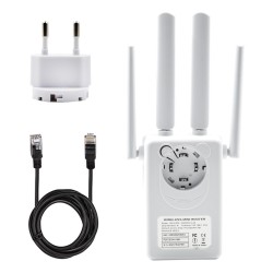 Repetidor Wifi 2800m 4 Antenas Amplificador De Sinal