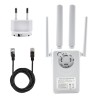 Repetidor Wifi 2800m 4 Antenas Amplificador De Sinal